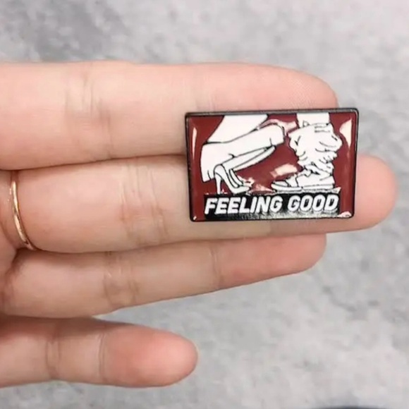 Feeling Good Sexy Enamel Pin - Adult Humor Brooch with Funny Quote - Picture 4 of 8